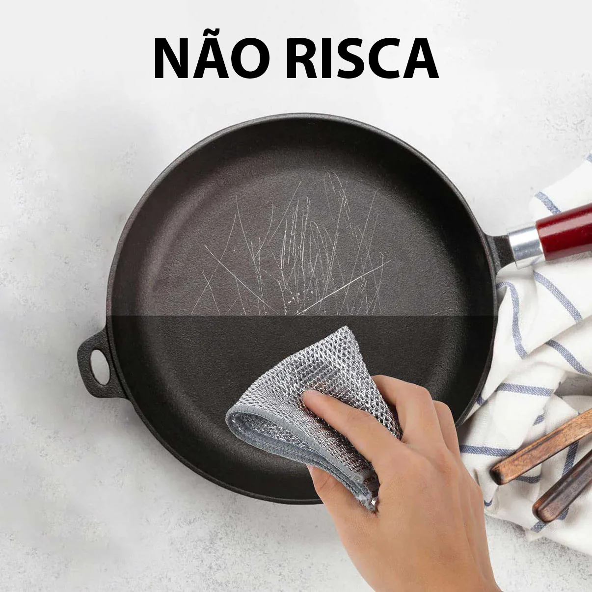 Fibra abrasiva para louça (5+5 grátis)