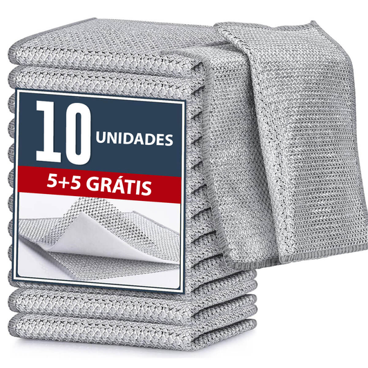 Fibra abrasiva para louça (5+5 grátis)